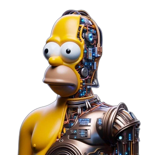 robot, mask, animal, 3d render, cyberpunk, concept art, image, see transparent PNG cut-out