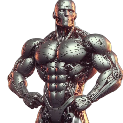 robot, animal, concept art, 3d render, comic book art, photorealistic, intricate, metallic transparent PNG cut-out