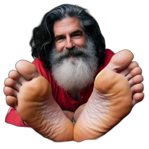 shoes, creature, animal, face, photorealistic, elderly, man, long transparent PNG cut-out