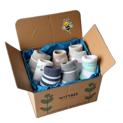 cardboard, box, blue, cloth, lining, open, revealing, collection transparent PNG cut-out
