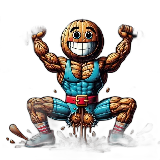 robot, creature, comic book art, pixel art, concept art, cartoon, humorous, depicts transparent PNG cut-out