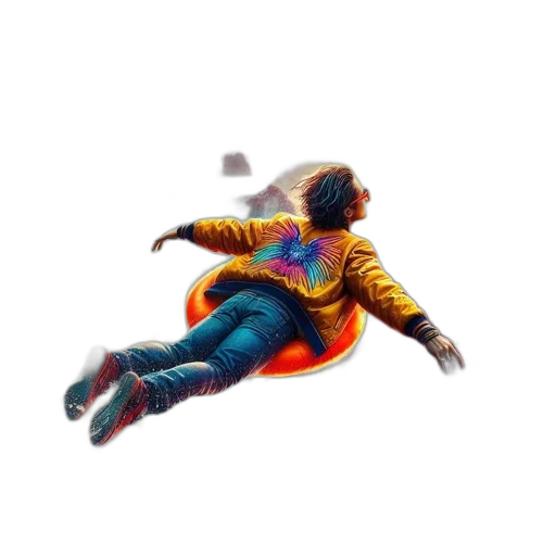 jacket, hair, shoes, creature, concept art, 3d render, watercolor, pixel art transparent PNG cut-out