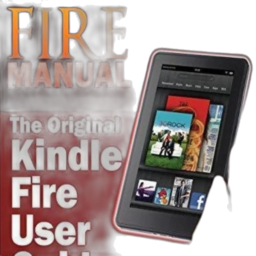 fire, kindle, manual, original, user, guide, featuring, tablet transparent PNG cut-out