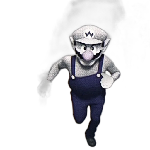 staff, weapon, creature, concept art, pixel art, 3d render, comic book art, monochrome transparent PNG cut-out