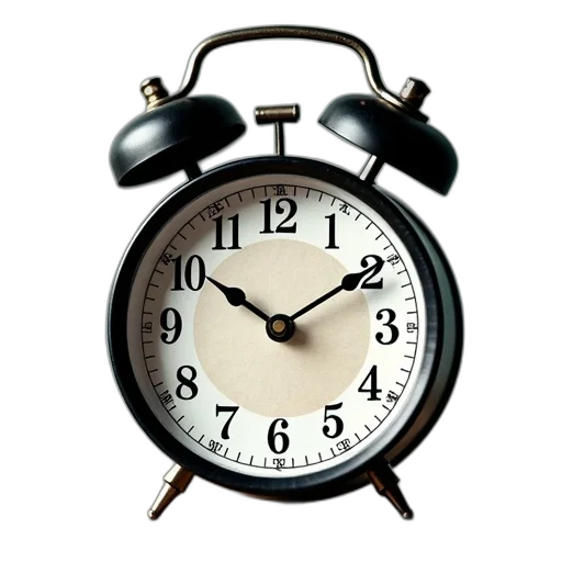 3d render, photorealistic, clock, two, different, images, words, last transparent PNG cut-out