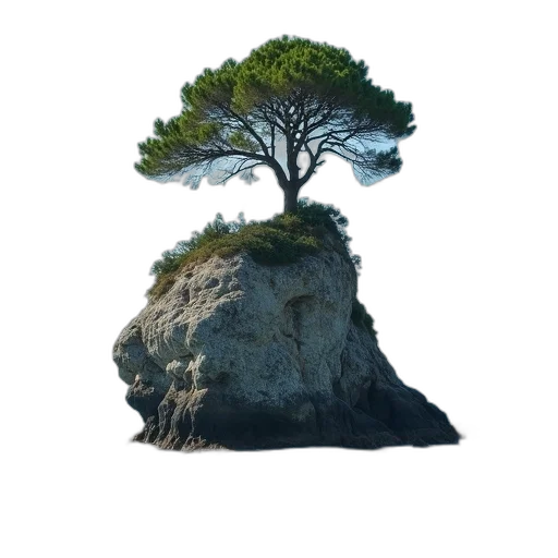 tree, crown, hair, animal, 3d render, photorealistic, concept art, pixel art transparent PNG cut-out