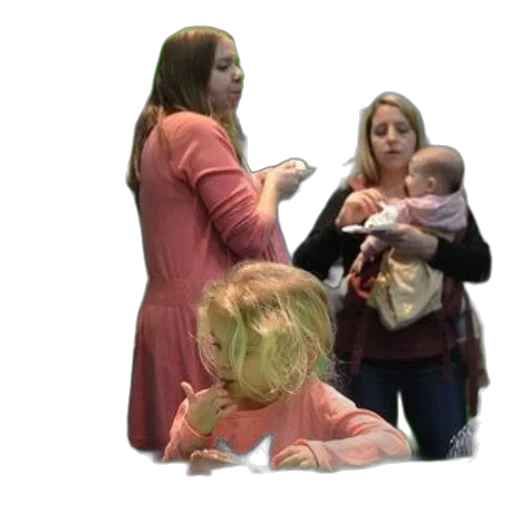 staff, hair, weapon, fire, group, women, children, gather transparent PNG cut-out