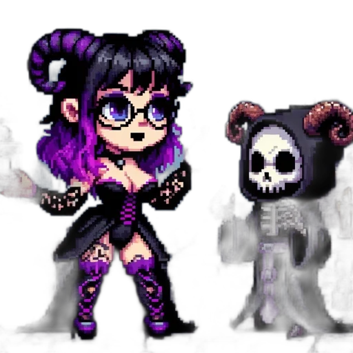 pixel art, concept art, fantasy art, cartoon, dark, monochrome, pixel, art transparent PNG cut-out