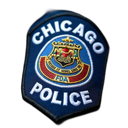 staff, jacket, close-up, blue, chicago, police, patch, uniform transparent PNG cut-out