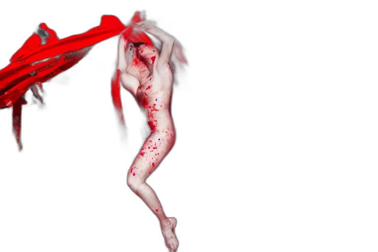 dress, creature, hair, concept art transparent PNG cut-out