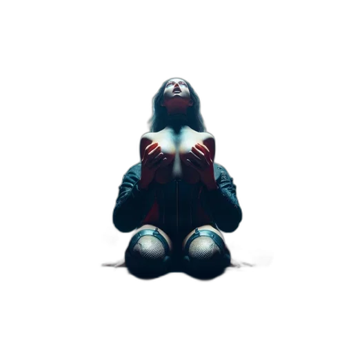 robot, creature, mask, jacket, 3d render, concept art, pixel art, photorealistic transparent PNG cut-out