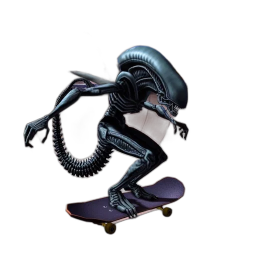 creature, robot, animal, dragon, concept art, 3d render, vaporwave, outer space transparent PNG cut-out