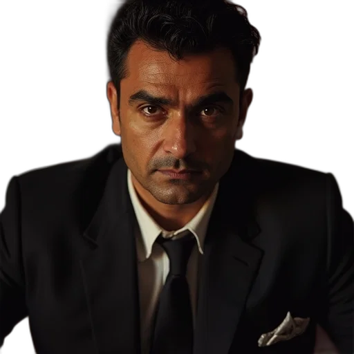 face, jacket, staff, animal, photorealistic, sanjay, kapoor, villain transparent PNG cut-out