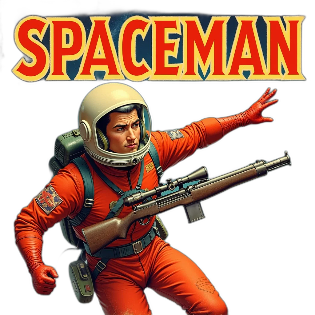 concept art, comic book art, pixel art, outer space, vintage, comic, book, cover transparent PNG cut-out