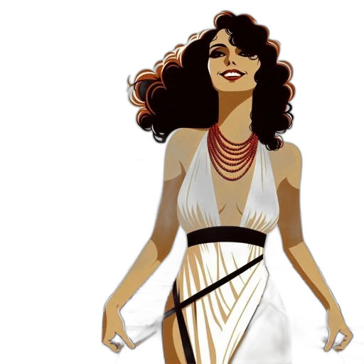 dress, concept art, fantasy art, cartoon, pixel art, earth tones, figure, woman transparent PNG cut-out