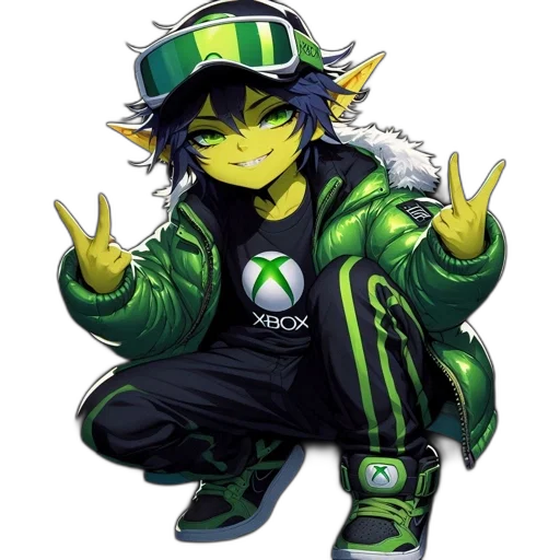 jacket, pixel art, cartoon, concept art, anime, green, animated, character transparent PNG cut-out