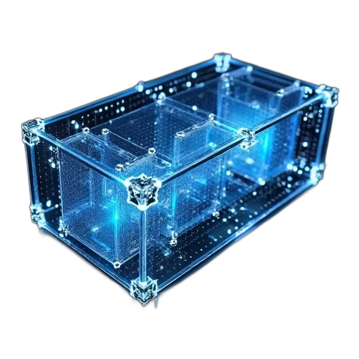 crown, jewelry, 3d render, cyberpunk, fiber, optic, terminal, box transparent PNG cut-out