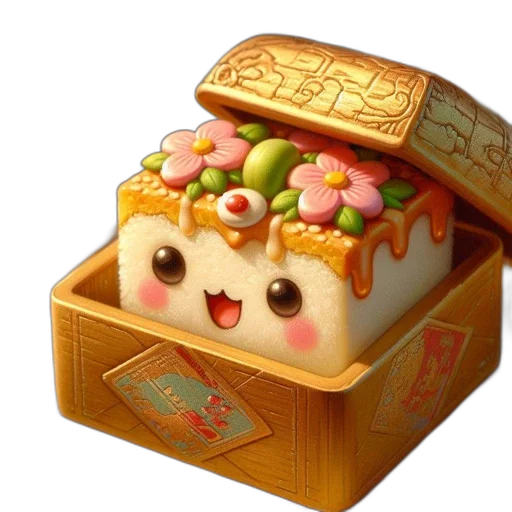food, crown, concept art, photorealistic, 3d render, colorful, festive, item transparent PNG cut-out