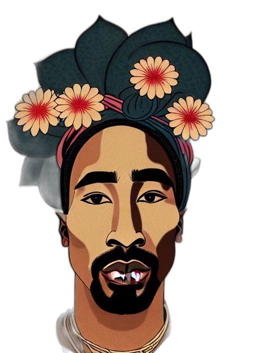 face, crown, flower, hat transparent PNG cut-out