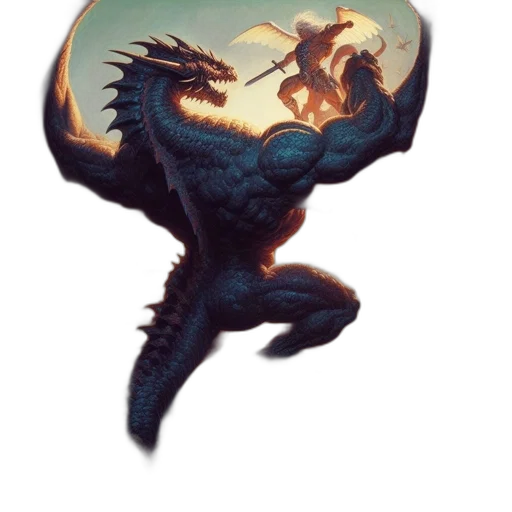 dragon, creature, staff, weapon, fantasy art, concept art, pixel art, comic book art transparent PNG cut-out