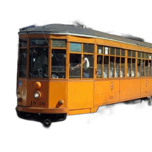 car, animal, photorealistic, 3d render, concept art, orange, trolley, number transparent PNG cut-out