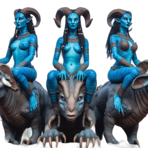 dragon, concept art, fantasy art, 3d render, blue, three, women, skin transparent PNG cut-out