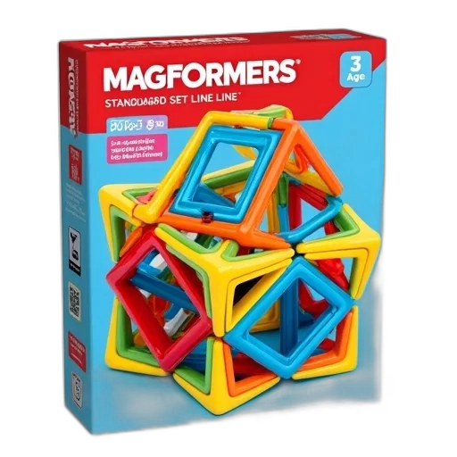 3d render, colorful, puzzle, box, geometric, design, cover, featuring transparent PNG cut-out