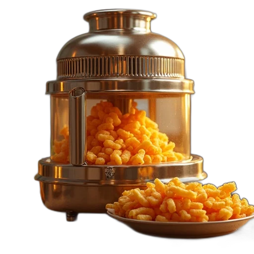 food, crown, 3d render, photorealistic transparent PNG cut-out