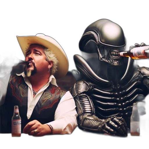 robot, concept art, outer space, image, shows, man, cowboy, attire transparent PNG cut-out