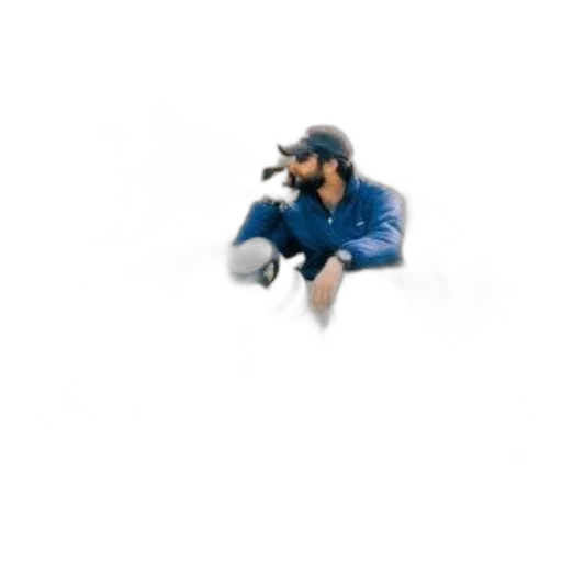 jacket, hat, pixel art, 3d render, photorealistic, concept art, blue, danger transparent PNG cut-out