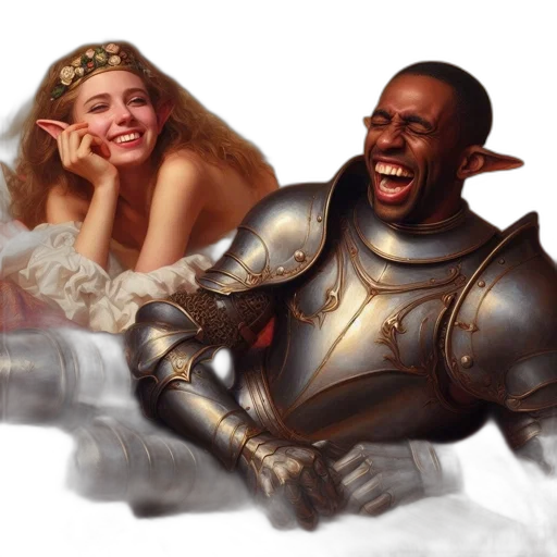 sword, fantasy art, concept art, photorealistic, oil painting, fire, two, individuals transparent PNG cut-out