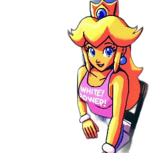 dress, crown, staff, weapon, vaporwave, pixel art, concept art, watercolor transparent PNG cut-out