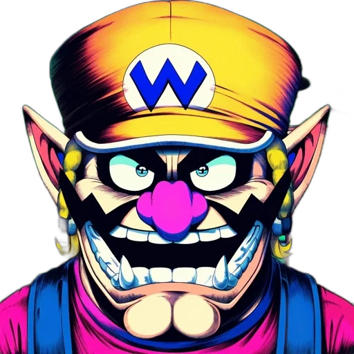 mask, face, weapon, crown, vaporwave, concept art, pixel art, cartoon transparent PNG cut-out
