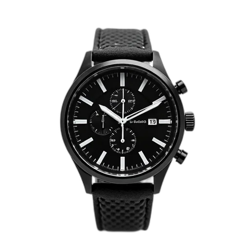 monochrome, black, white, wristwatch, strap, displayed, against, background transparent PNG cut-out