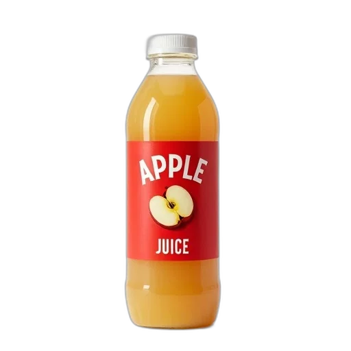 bottle, food, weapon, animal, 3d render, apple, juice, red transparent PNG cut-out