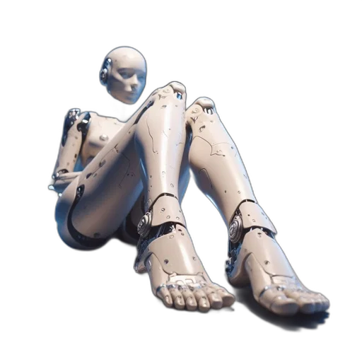 robot, shoes, 3d render, cyberpunk, concept art, vaporwave, inside, futuristic transparent PNG cut-out