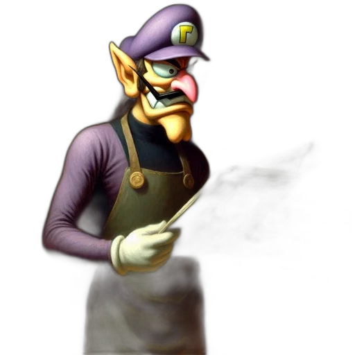 staff, mask, hat, face, concept art, 3d render, fantasy art, watercolor transparent PNG cut-out