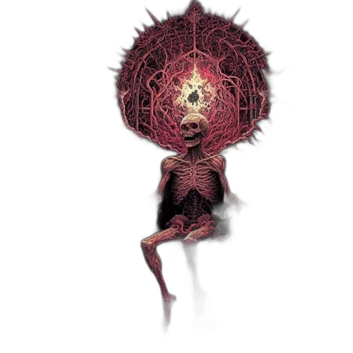 creature, staff, hair, crown, concept art, fantasy art, 3d render, pixel art transparent PNG cut-out