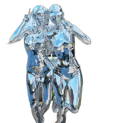 robot, jewelry, 3d render, concept art, fantasy art, photorealistic, outer space, blue transparent PNG cut-out