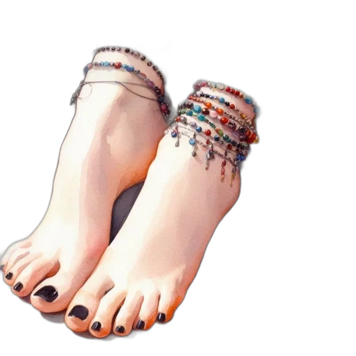 shoes, jewelry, photorealistic, 3d render, watercolor, concept art, colorful, pastel transparent PNG cut-out
