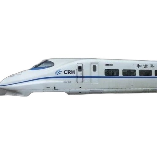 crh, high-speed, train, stationed, modern, station, sleek, design transparent PNG cut-out