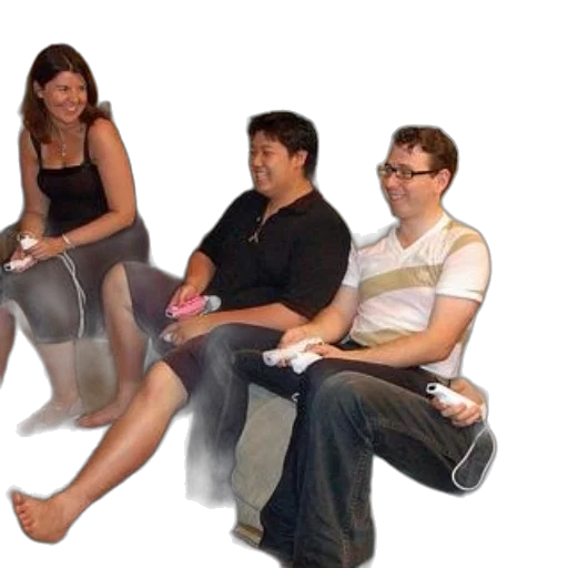 staff, furniture, 3d render, concept art, group, people, sitting, couch transparent PNG cut-out