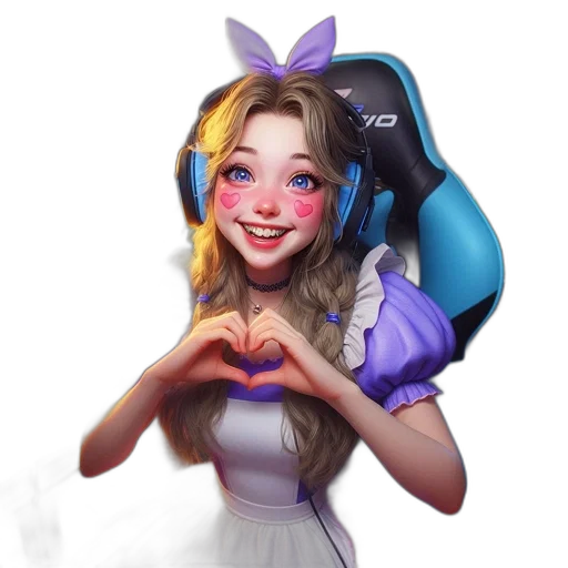 face, robot, dress, anime, fantasy art, concept art, pixel art, young transparent PNG cut-out