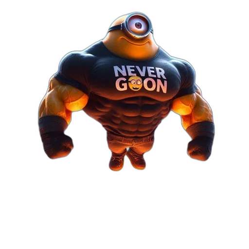 robot, weapon, creature, 3d render, concept art, comic book art, animated, minion transparent PNG cut-out
