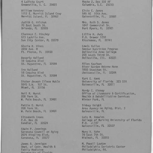 staff, list, names, addresses, shown, including, greenville, columbia transparent PNG cut-out