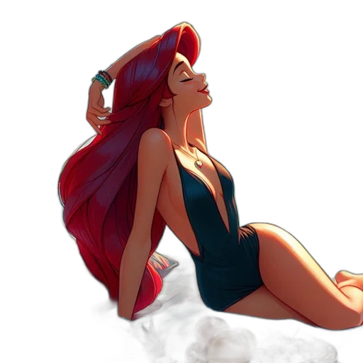 dress, concept art, fantasy art, watercolor, comic book art, underwater, beach, snow transparent PNG cut-out