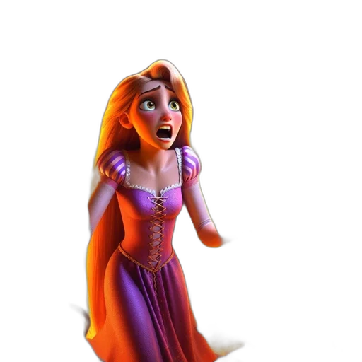 dress, 3d render, concept art, fantasy art, comic book art, fire, snow, neon lights transparent PNG cut-out
