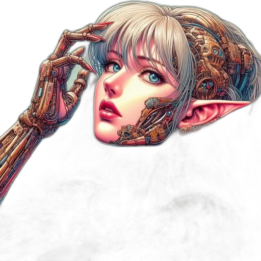 mask, face, robot, weapon, fantasy art, concept art, photorealistic, cyberpunk transparent PNG cut-out