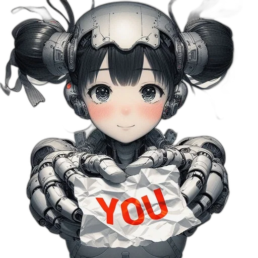 robot, weapon, face, mask, anime, 3d render, pixel art, concept art transparent PNG cut-out