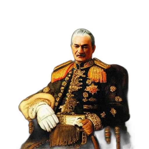 crown, staff, face, jacket transparent PNG cut-out